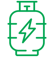 Icon representing propane fuel.